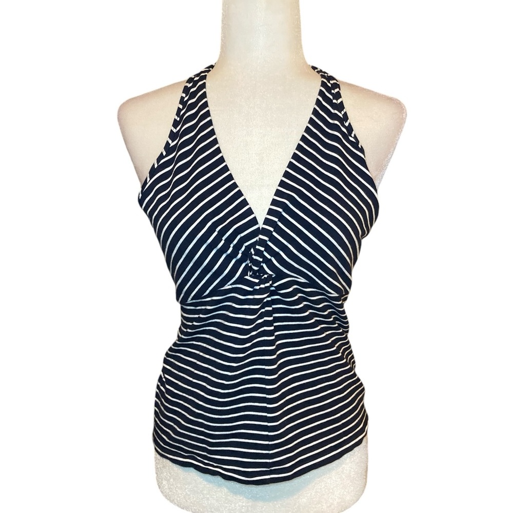 Striped halter top